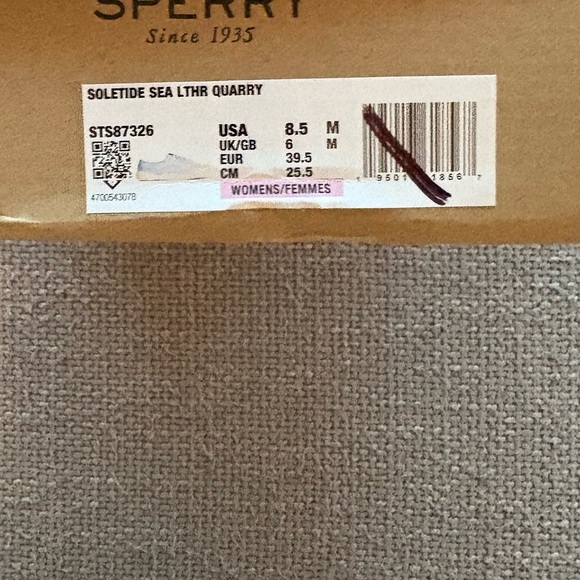 Sperry Women’s Soletide Seacycled Leather Shoes – Size 8.5 – Brand New in Box - Picture 3 of 11